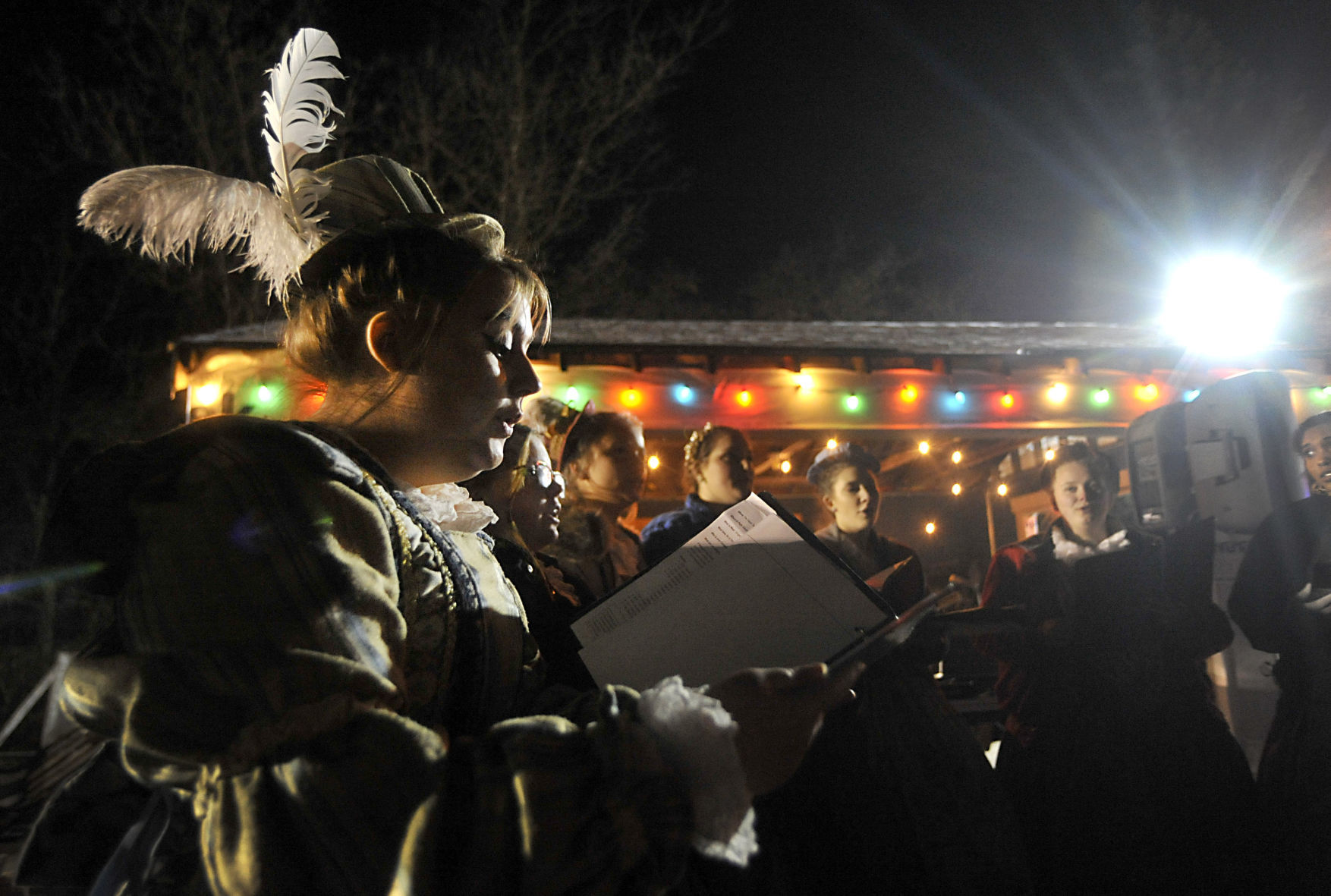 Christmas caroling
